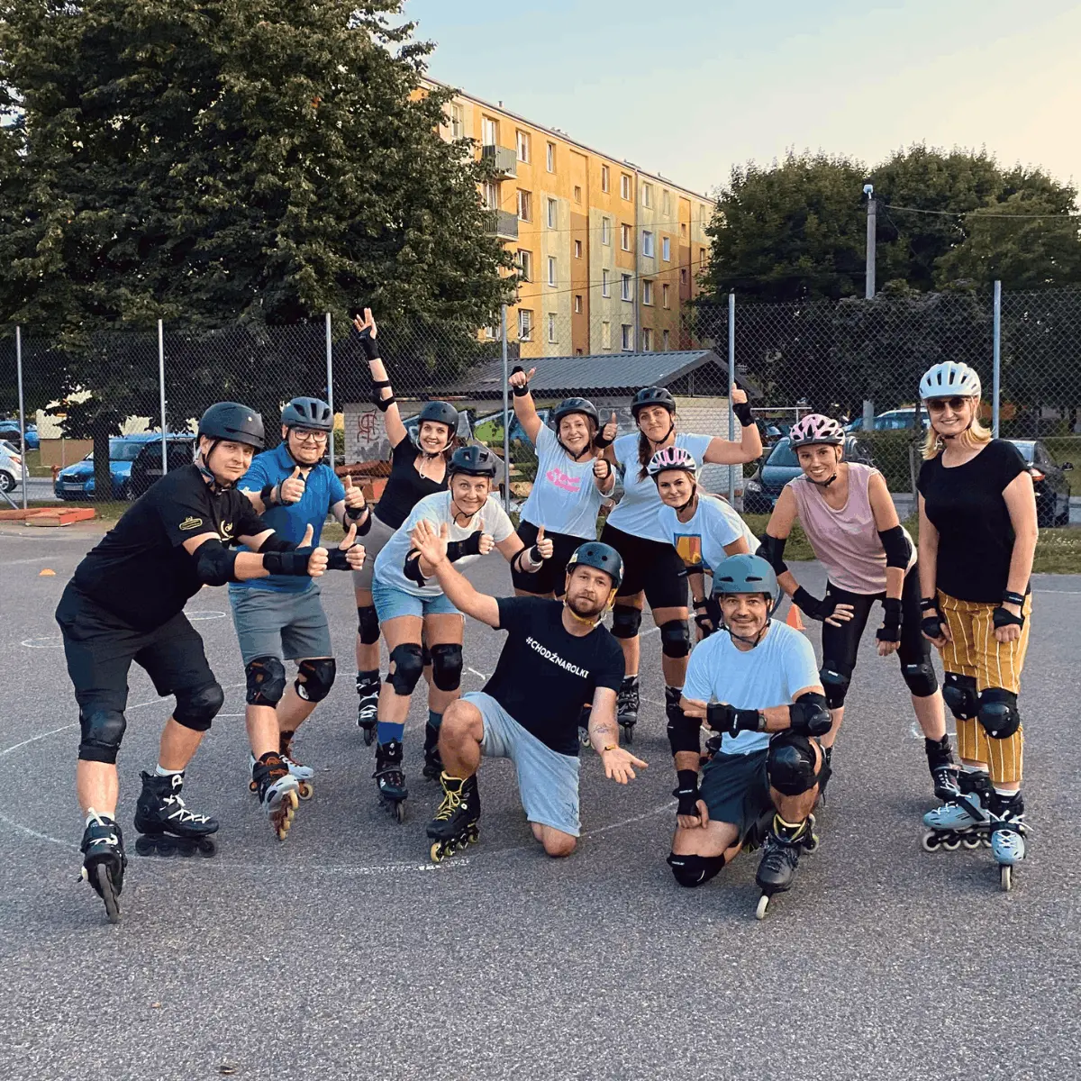 Początek nauki rolek