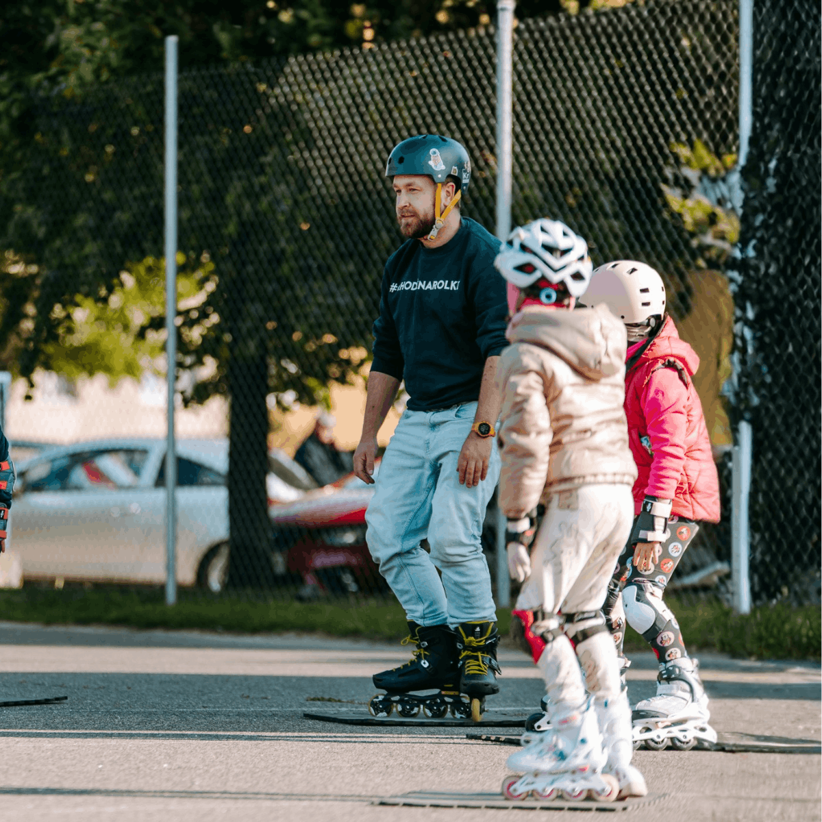 Nauka jazdy na rolkach